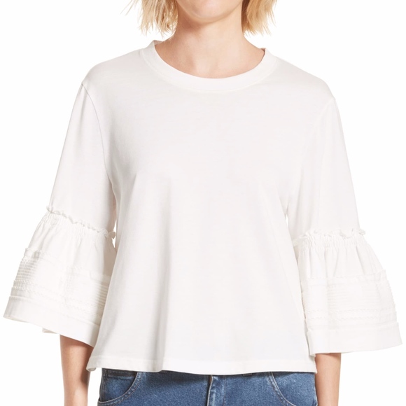 SEE by CHLOE BELL SLEEVE TOP - Picture 1 of 7